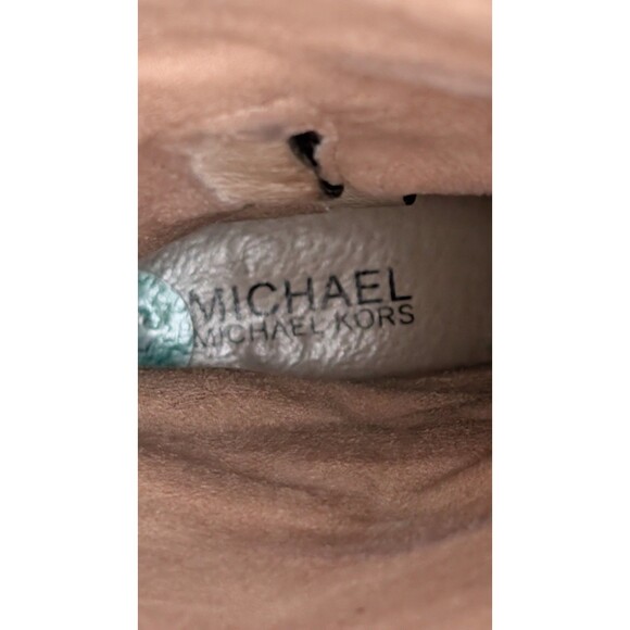 Michael Kors Hamilton Riding Knee High Boots w/Gold MK Logo Charm -Black- 8M - Picture 10 of 10